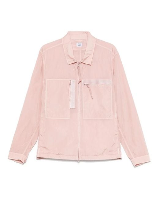 C P Company Pink Light Jackets for men
