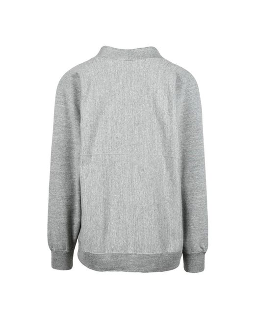 Nanamica Truien & Vesten ,Grijs ,Katoen Fleece Cardigan Met Geborstelde Binnenkant in het Gray voor heren