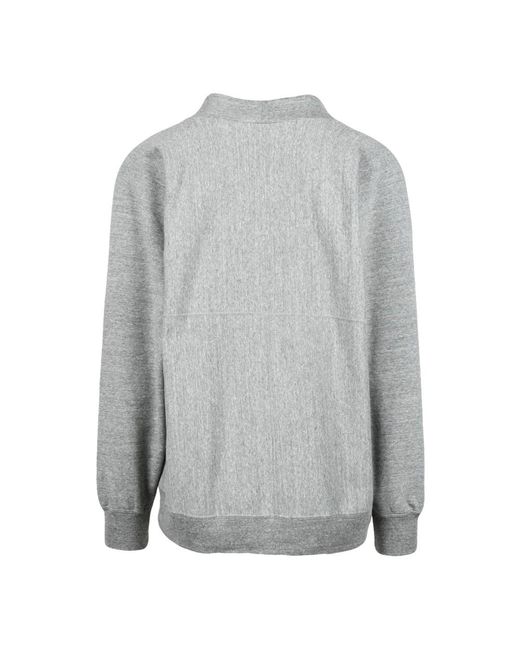 Nanamica Truien & Vesten ,Grijs ,Katoen Fleece Cardigan Met Geborstelde Binnenkant in het Gray voor heren
