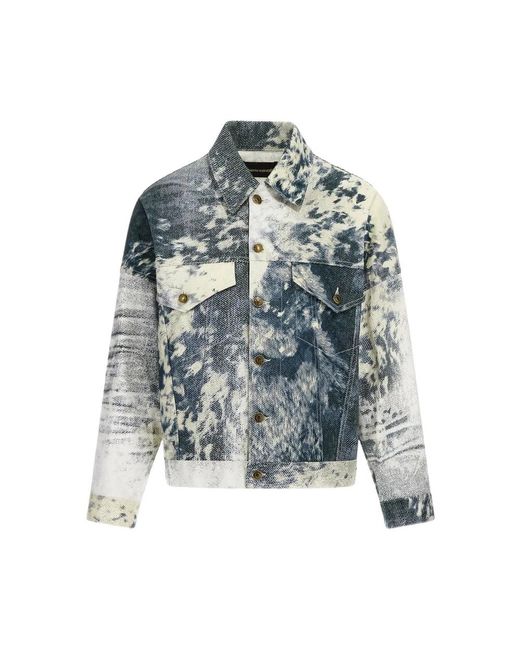 Roberto Cavalli Blue Denim Jackets