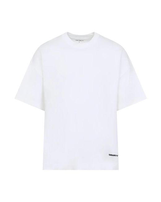 Carhartt Link Script T-Shirt in het White voor heren