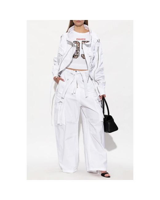 DSquared² Pocket Jacket in het White