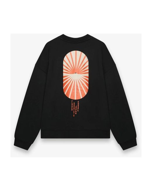 Flower Mountain Bakin-Soft Sweatshirt in het Black voor heren