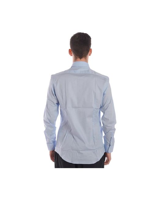 Daniele Alessandrini Blue Casual Shirts for men