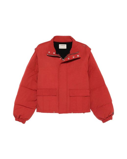Carrera Jassen ,Rood ,Katoen Reed Zip-Off Sleeve Jacket in het Red voor heren