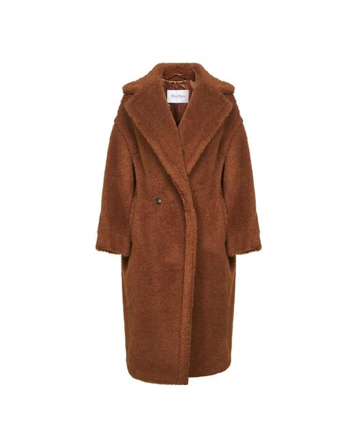 Max Mara Brown Double-Breasted Coats