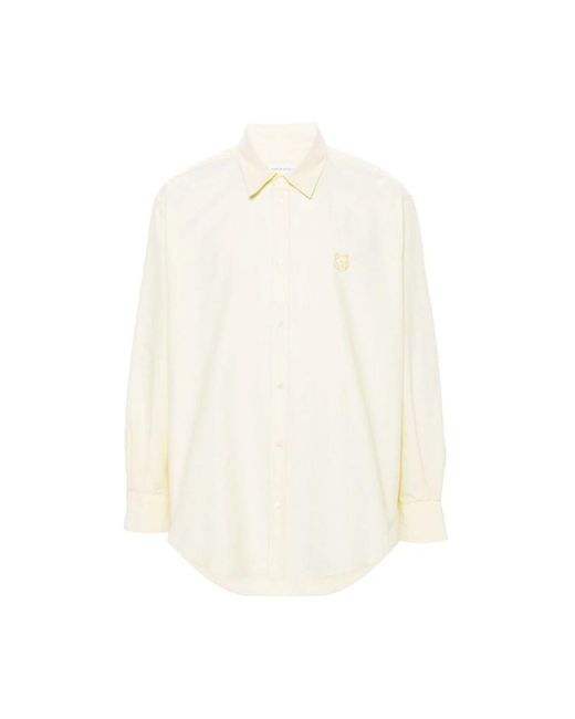 Maison Kitsuné White Casual Shirts for men