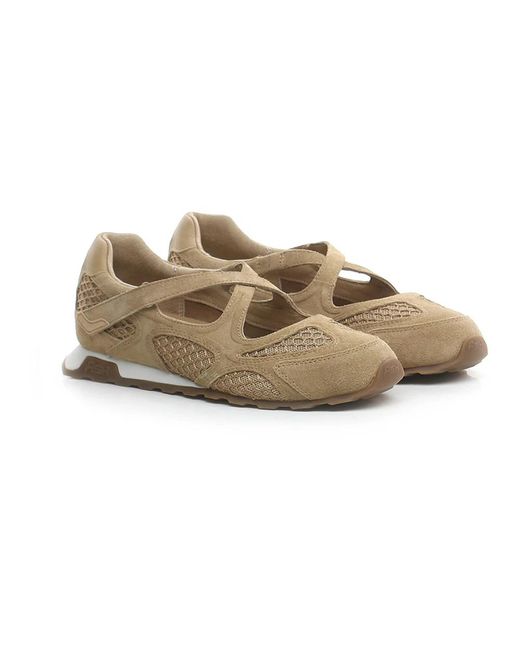 Ash Natural Ballerinas