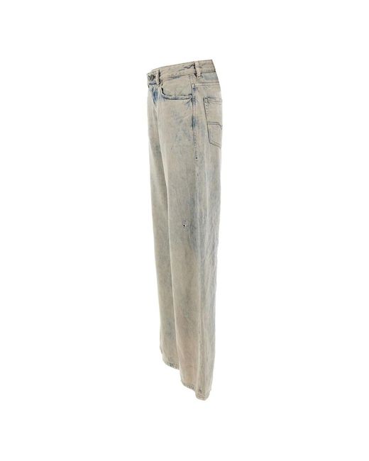 DIESEL Gray Wide Jeans