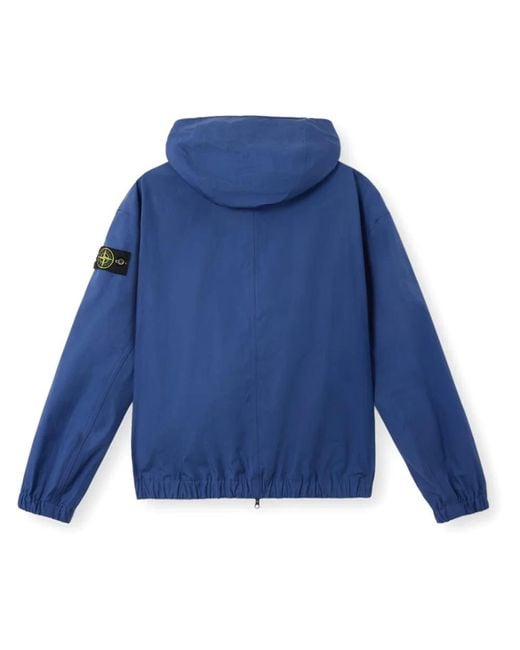 Stone Island Blue Light Jackets for men