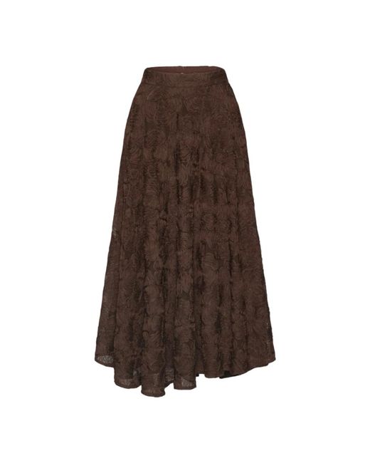 ROTATE BIRGER CHRISTENSEN Brown Midi Skirts
