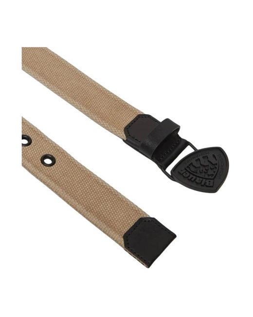 Blauer Accessoires ,Technische Stof En Leren Riem in het Natural voor heren