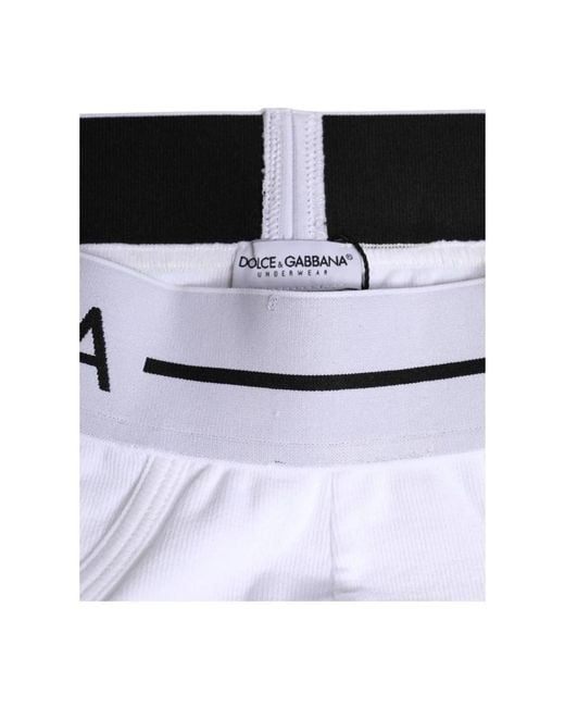 Dolce & Gabbana White Bottoms for men