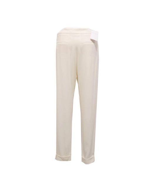 Fabiana Filippi Natural Straight Trousers