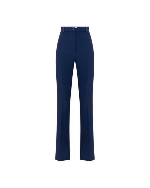Elisabetta Franchi Blue Wide Trousers