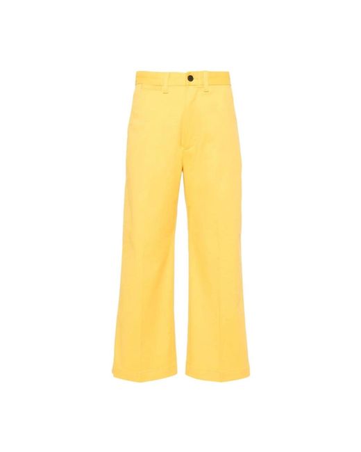 Ralph Lauren Yellow Wide Trousers