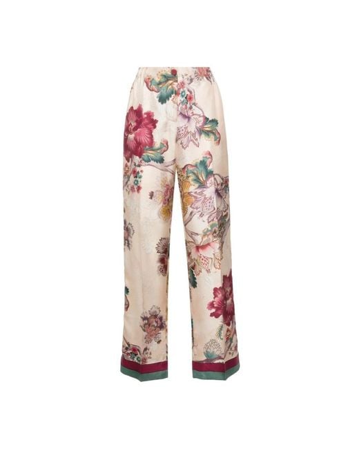 F.R.S For Restless Sleepers Pink Straight Trousers