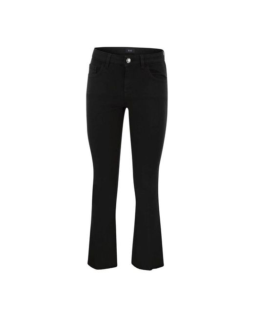 Fay Black Boot-Cut Jeans