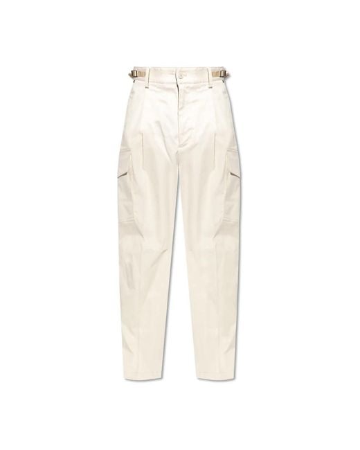 Moncler Natural Straight Trousers for men