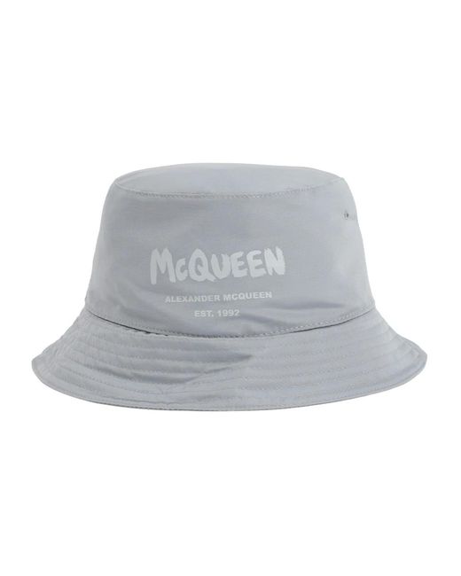 Alexander McQueen Graue logo baseballkappe in Gray für Herren