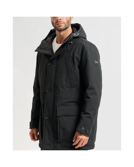 Winter Jackets HUGO de hombre de color Black