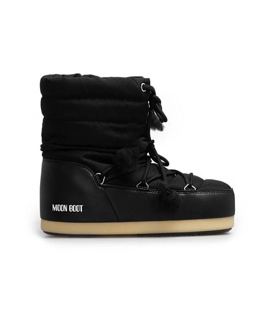 Moon Boot Black Winter Boots