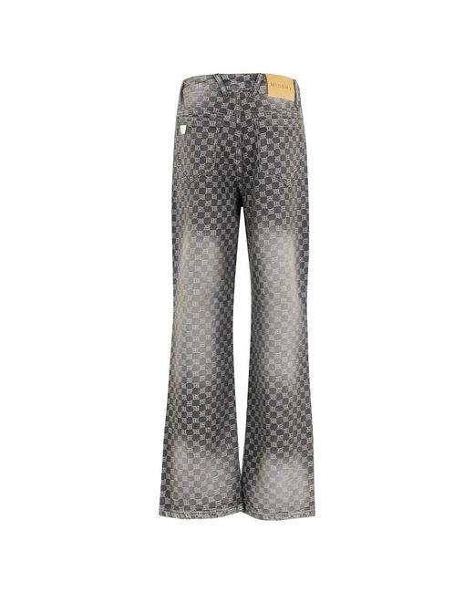 M I S B H V Gray Wide Jeans