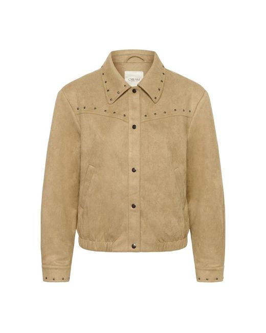 Cream Bomberjassen in het Natural