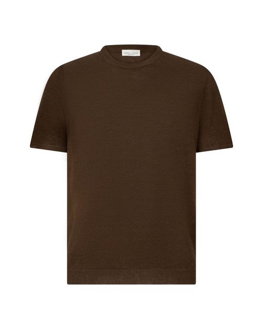 Roberto Collina Brown Round-Neck Knitwear for men