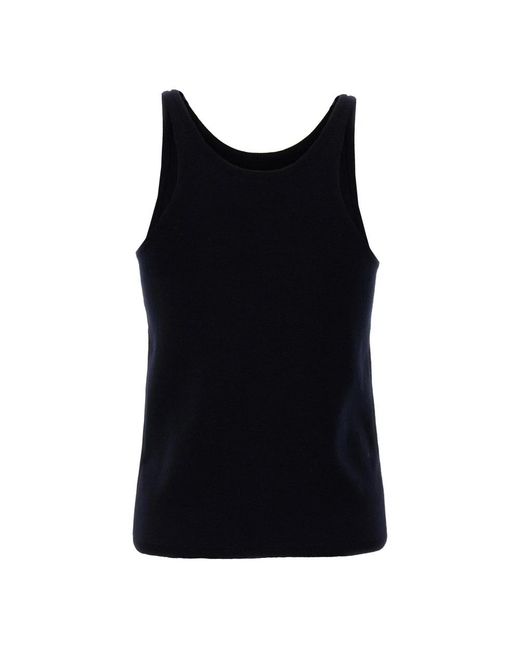 Max Mara Black Sleeveless Tops