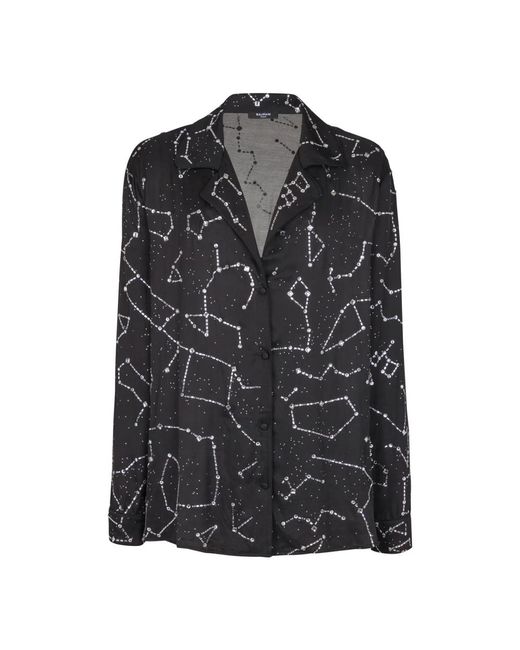 Balmain Casual Shirts in het Black voor heren