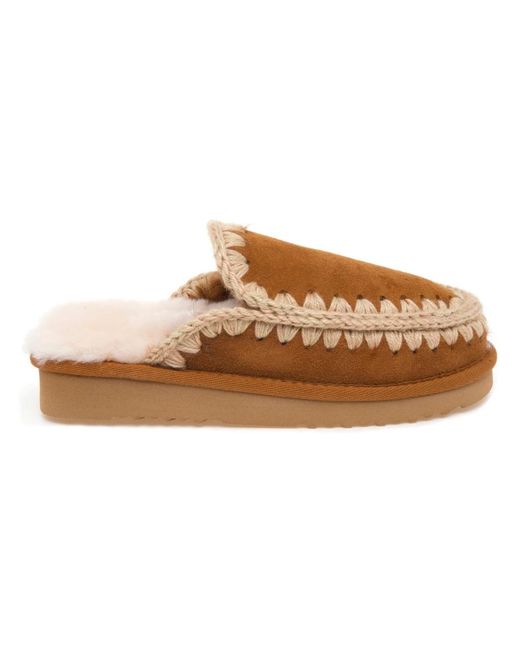 Mou Brown Eskimo Slipper