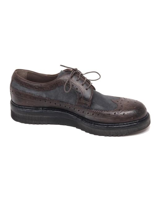Corvari Black Laced Shoes for men