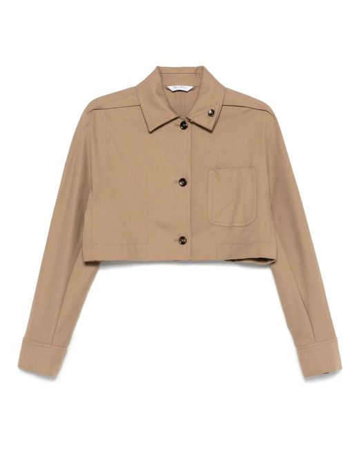 Max Mara Natural Luxuriöse Woll-Seiden Jacke