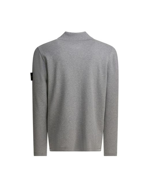 Stone Island Gray Polo Shirts for men