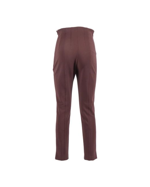 Elisabetta Franchi Red Slim-Fit Trousers