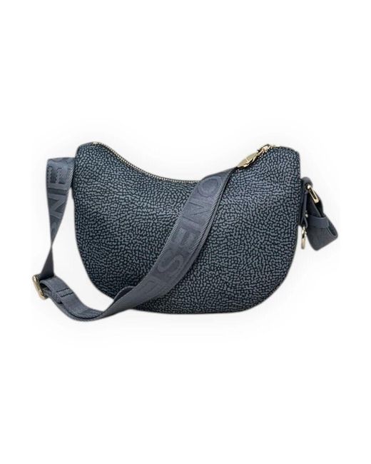 Borbonese Blue Mini Luna Tasche Im Trendigen Stil