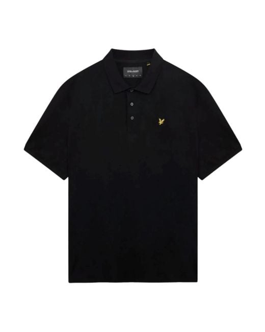 Lyle & Scott Black Polo Shirts for men