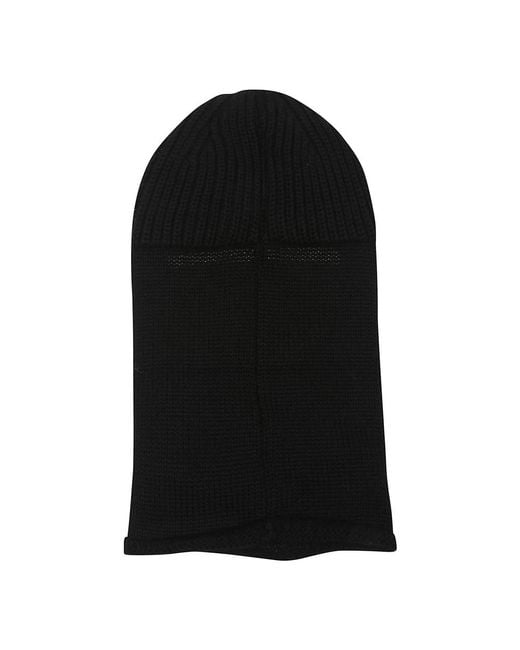 C P Company Zwarte Gebreide Balaclava Hoed Aw25 in het Black voor heren