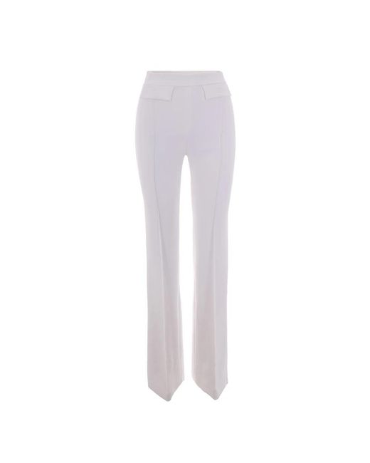 Elisabetta Franchi Gray Wide Trousers