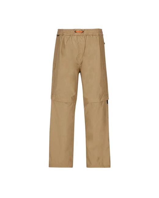 Moncler Natural Straight Trousers for men