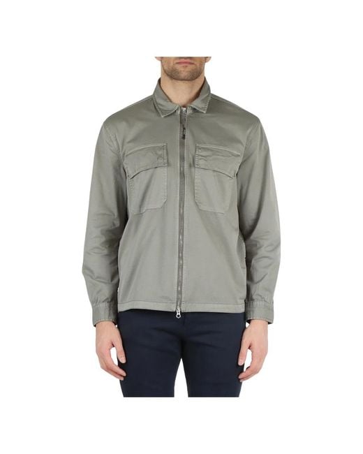 Replay Gray Light Jackets for men