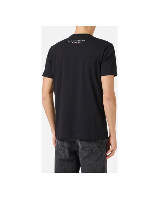 Iceberg Black T-Shirts for men
