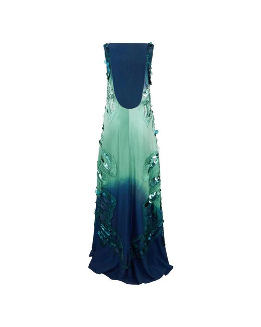 Alberta Ferretti Maxi Jurk in het Green