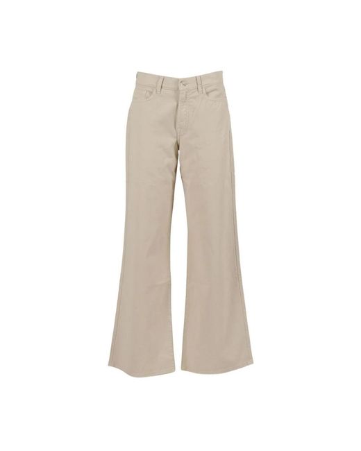 7 For All Mankind Natural Wide Trousers