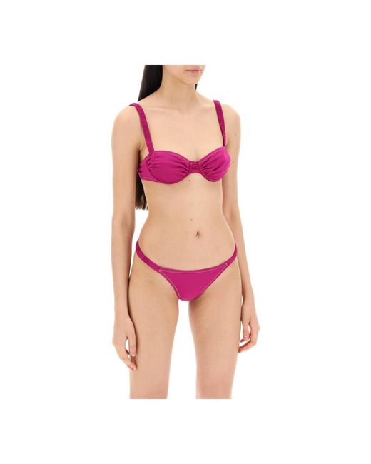 Reina Olga Pink Balconette bikini set high-cut bottoms