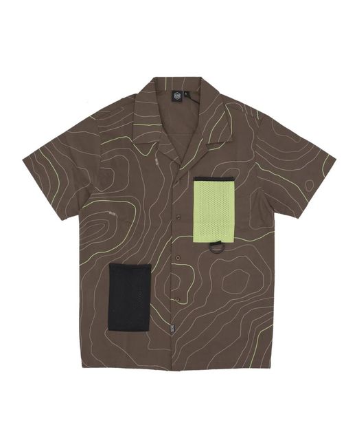 DOLLY NOIRE Short Sleeve Shirts in het Gray voor heren