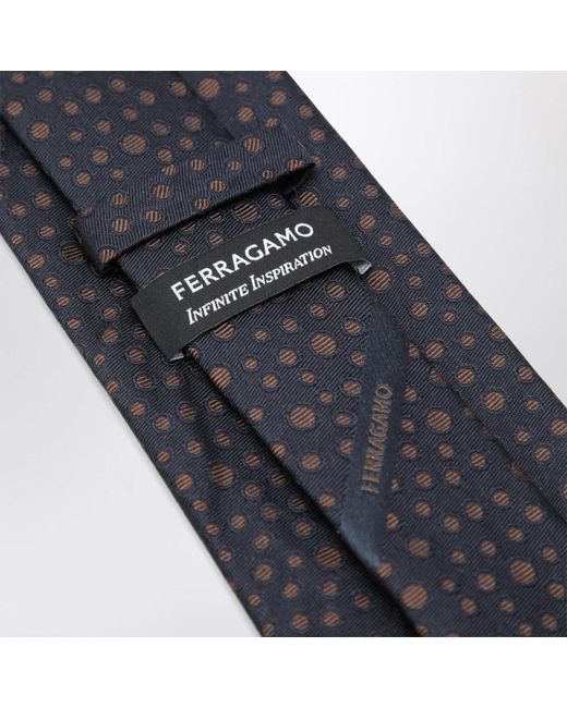 Ferragamo Bedruckte Krawatte in Gray für Herren
