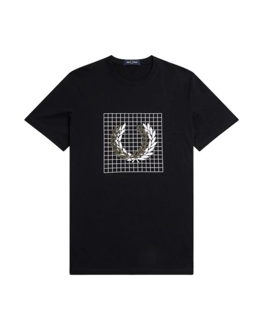 Fred Perry Black T-Shirts for men