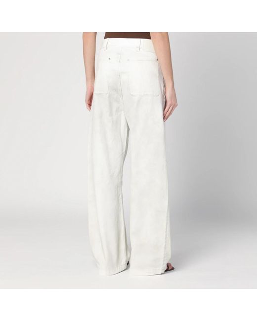 Entire studios Wide Trousers in het White